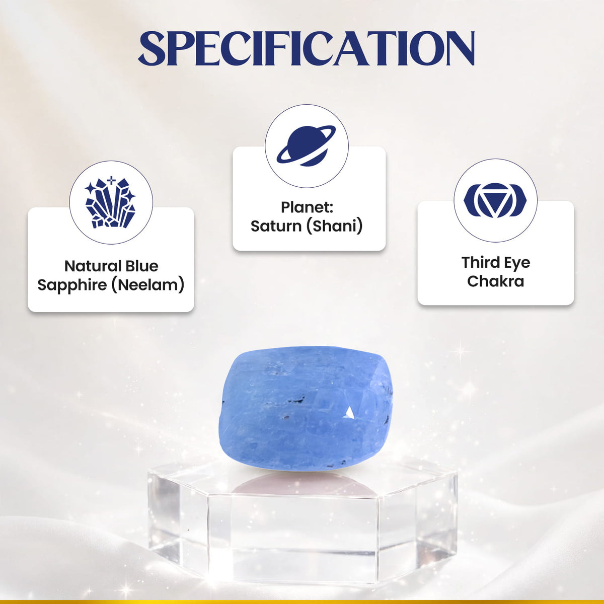 Neelam (Blue Sapphire) 6.00 Cts