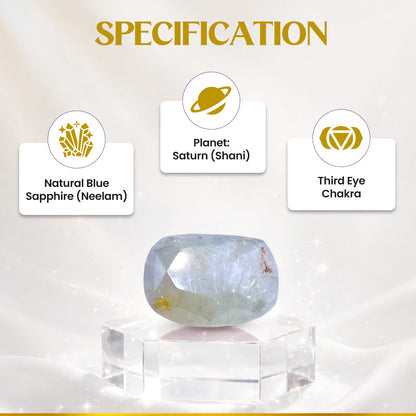 Neelam (Blue Sapphire) 6.88 Cts