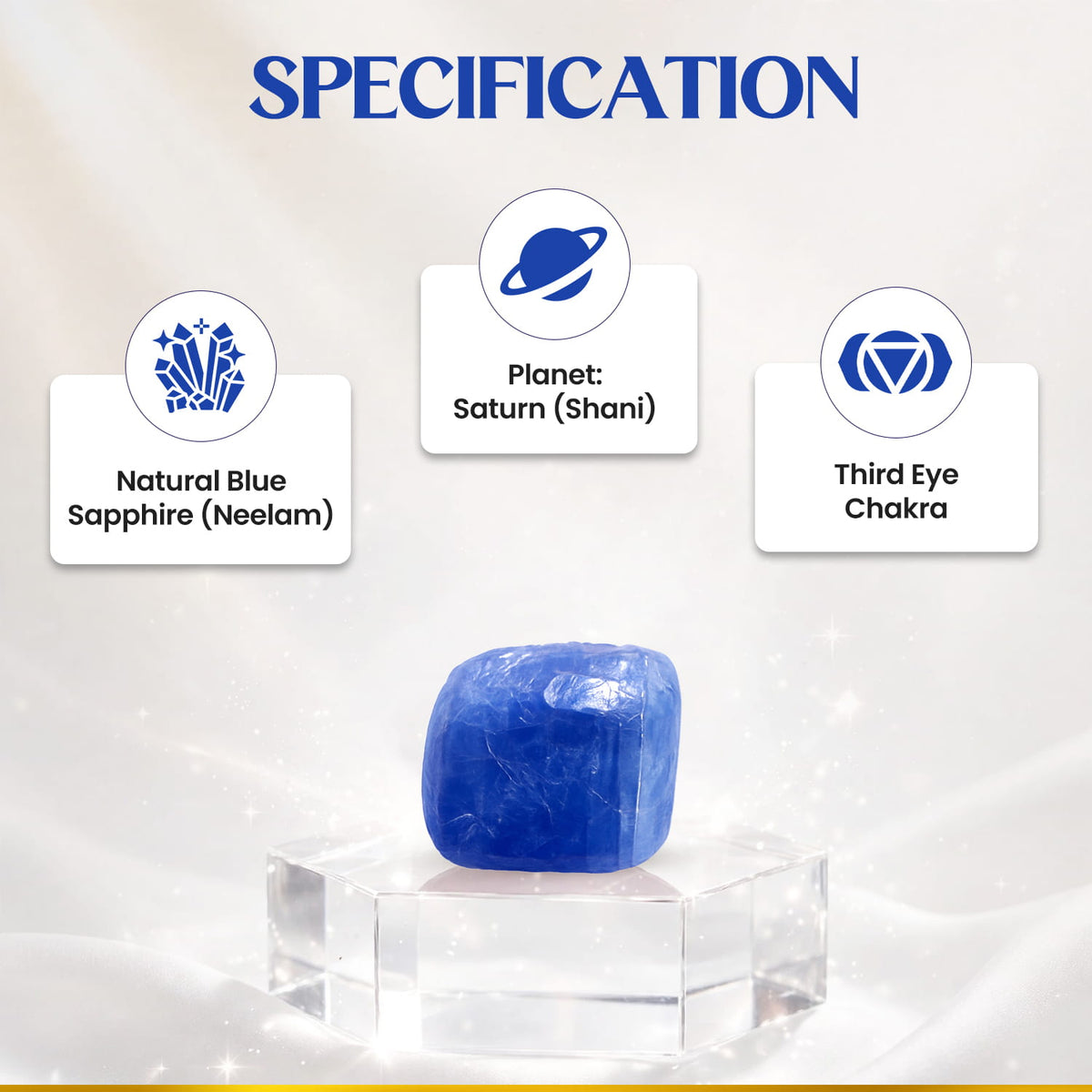 Neelam (Blue Sapphire) 7.40 Cts