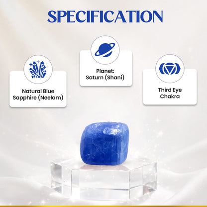 Neelam (Blue Sapphire) 7.40 Cts