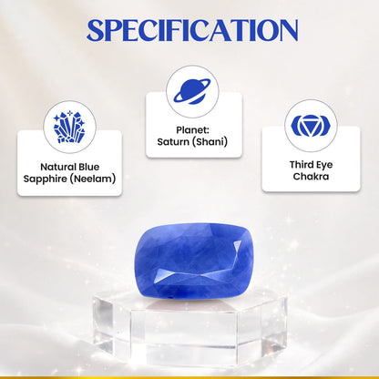Neelam (Blue Sapphire) 7.65 Cts