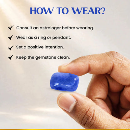 Neelam (Blue Sapphire) 7.65 Cts