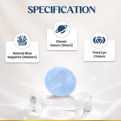 Neelam (Blue Sapphire) 7.75 Cts