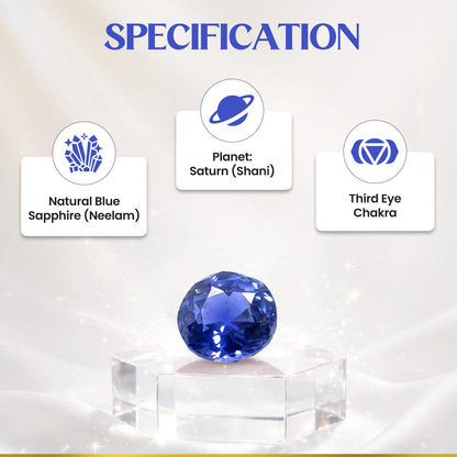Neelam (Blue Sapphire) 8.00 Cts