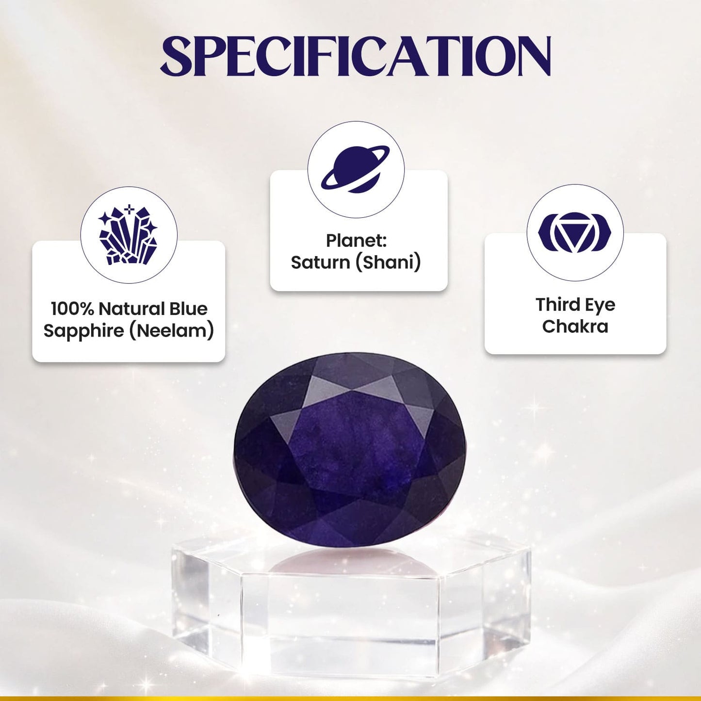நீலம் (Blue Sapphire) 4.78 காரட்.