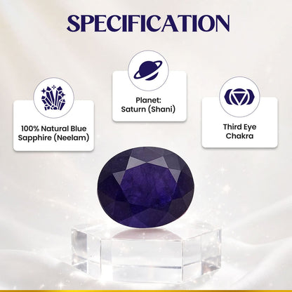 நீலம் (Blue Sapphire) 4.78 காரட்.