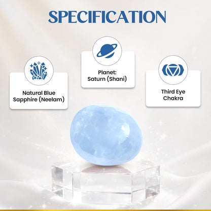 Neelam (Blue Sapphire) 4.23 Cts.