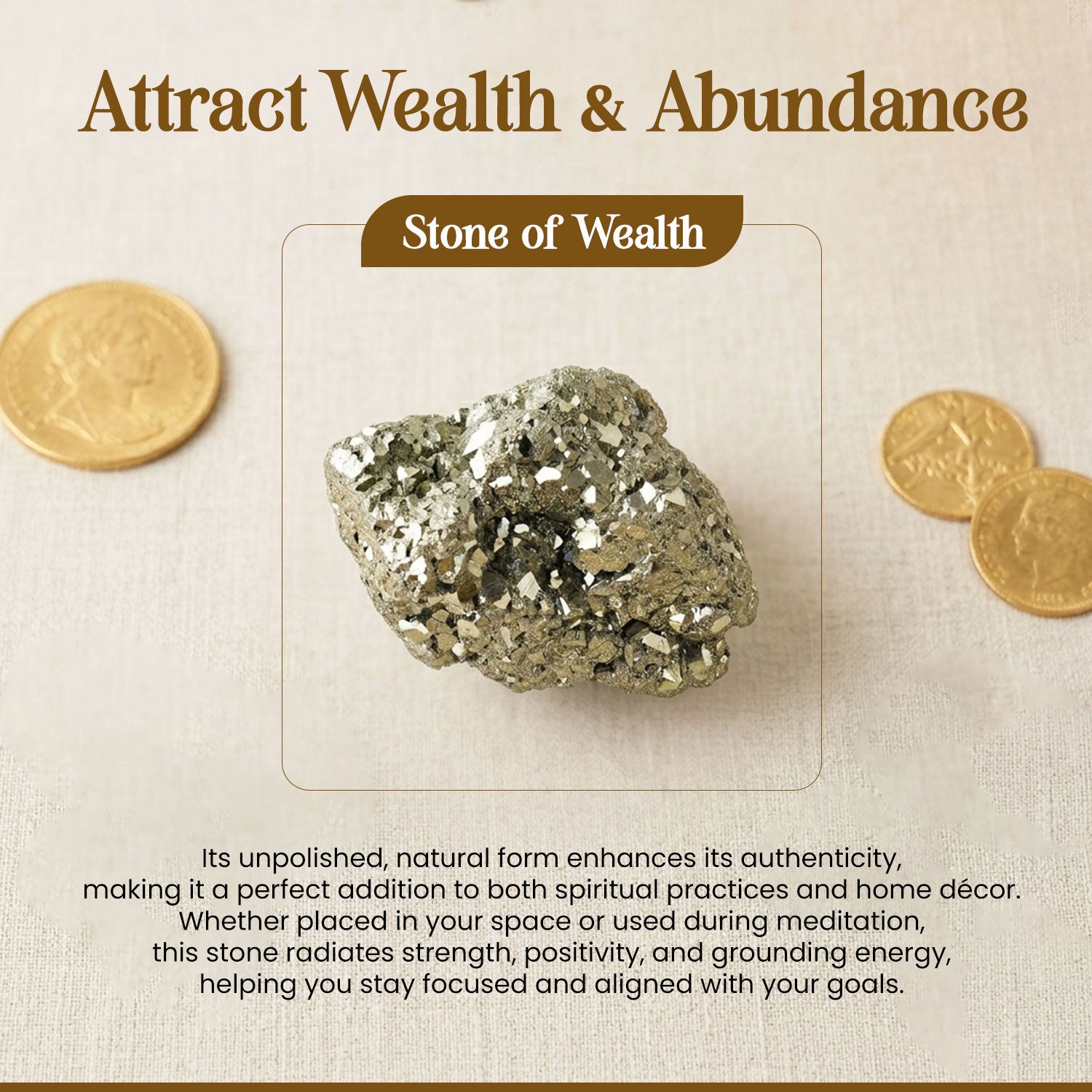 Healing Pyrite Stone BhagyaG