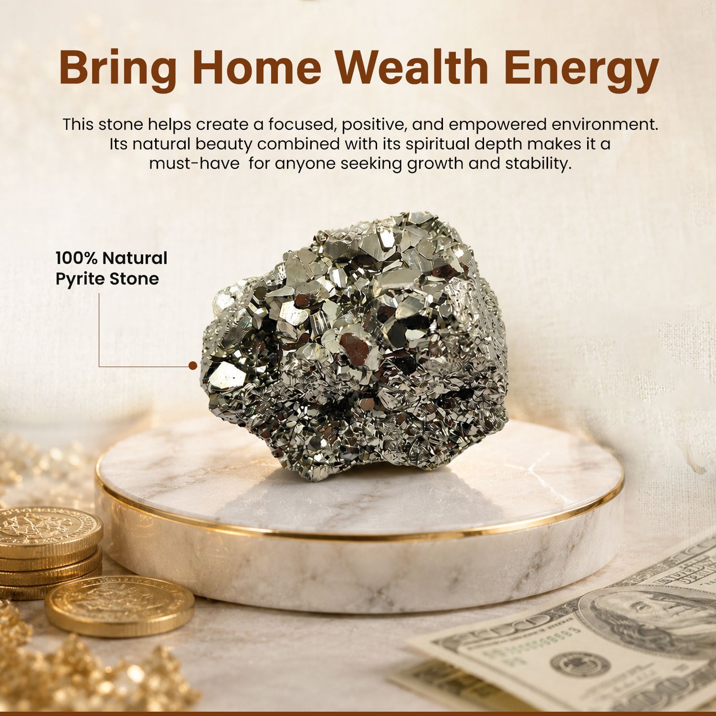 Healing Pyrite Stone BhagyaG