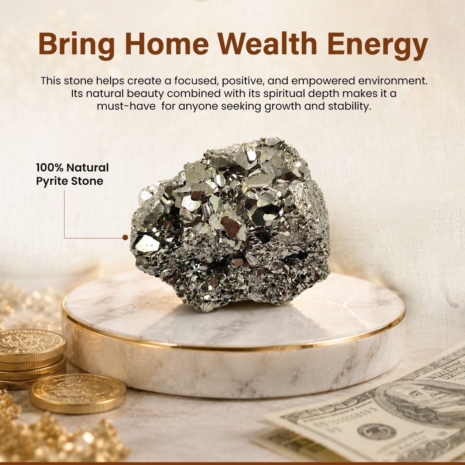 Healing Pyrite Stone BhagyaG