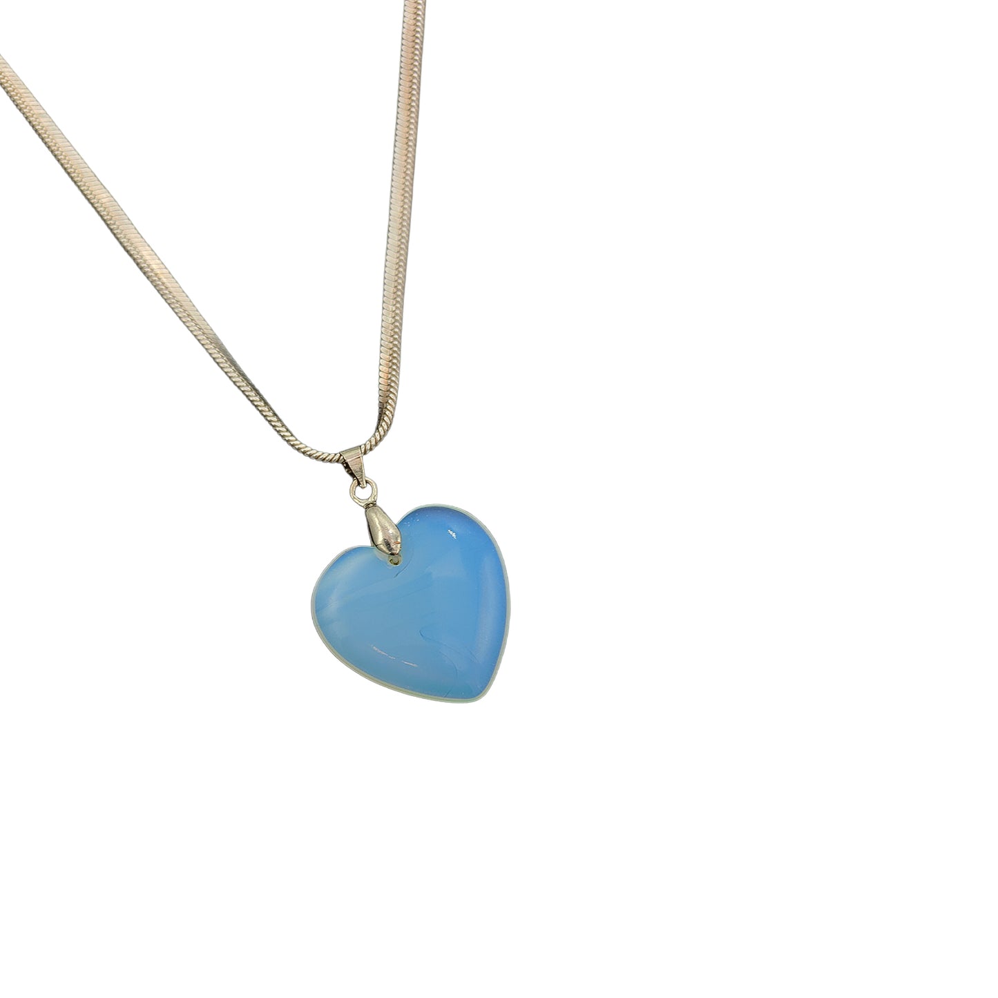 Opalite Heart Pendant
