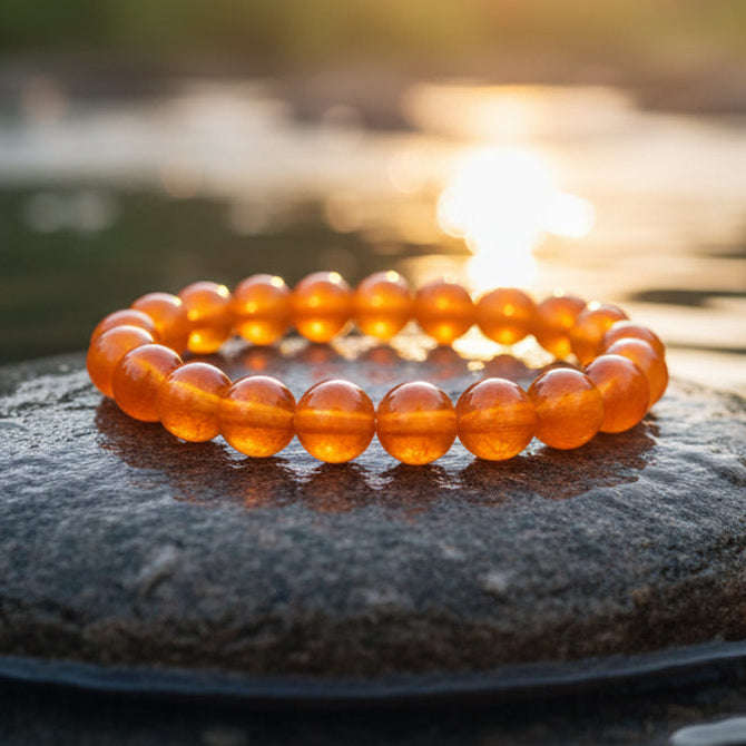 BhagyaG Orange Aventurine Bracelet