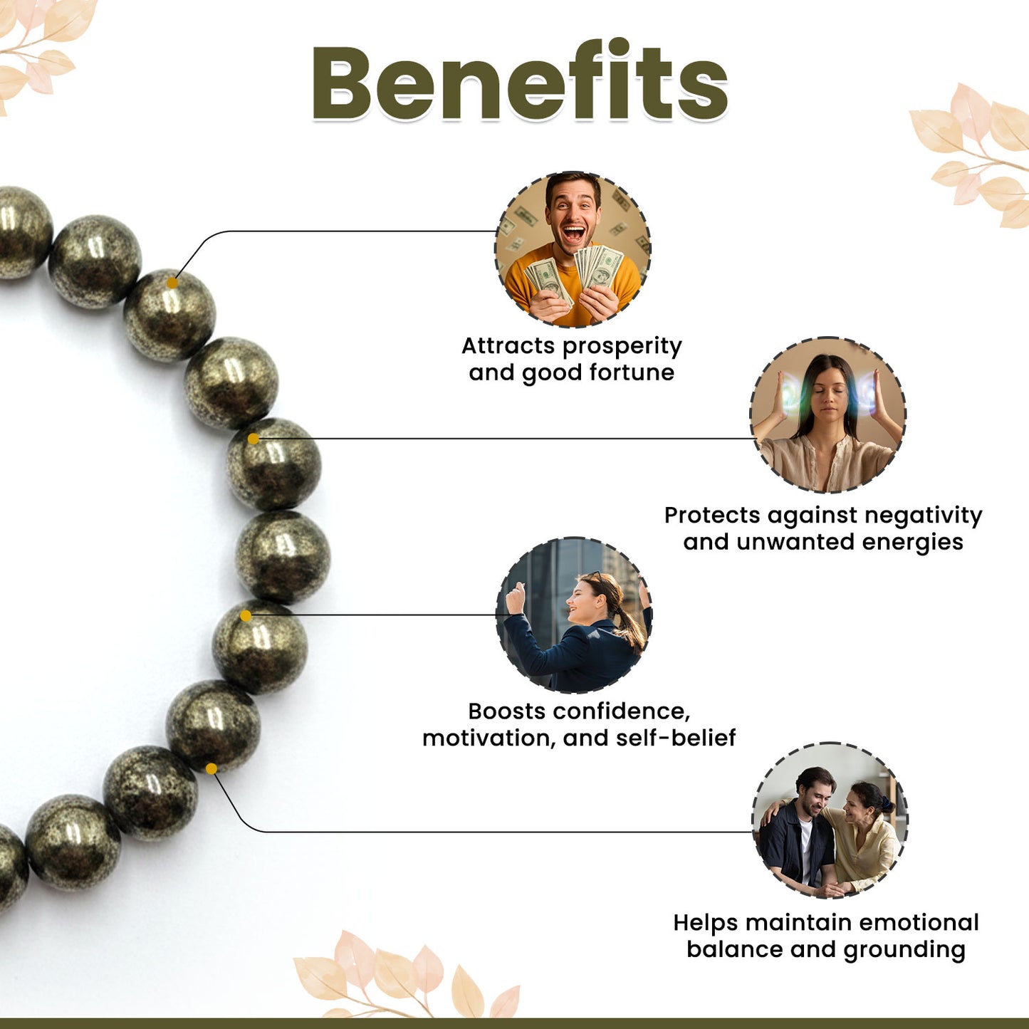 Pyrite Bracelet for Wealth