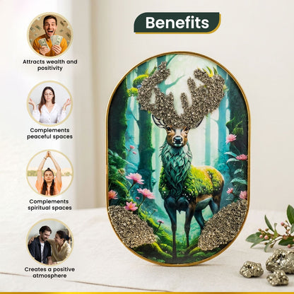 Pyrite Deer Wall Frame