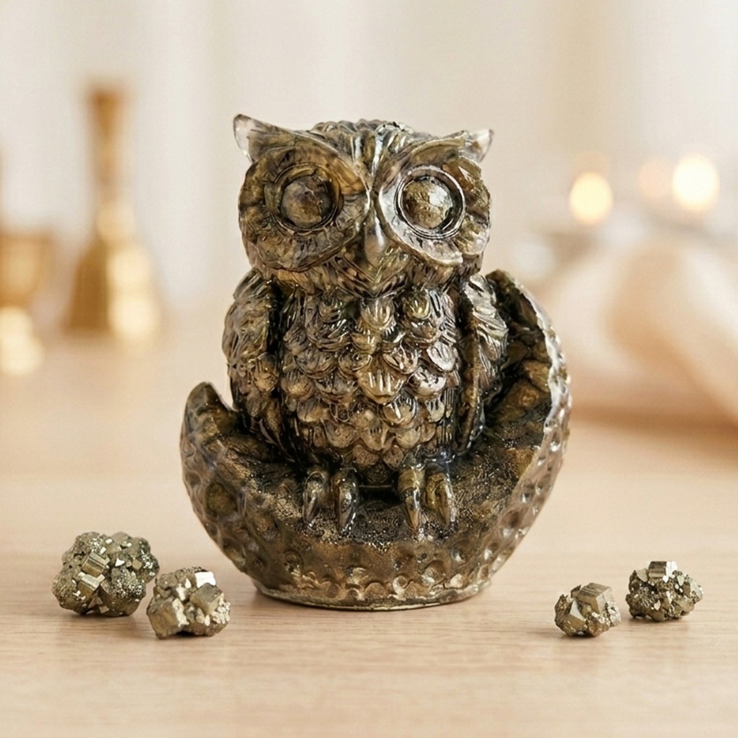 Original Pyrite Owl
