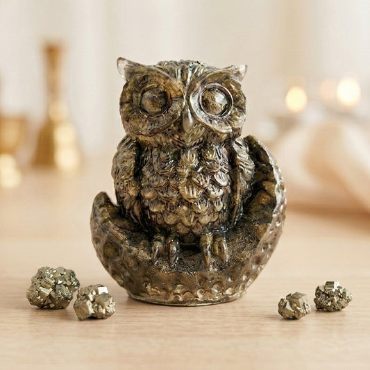 Original Pyrite Owl