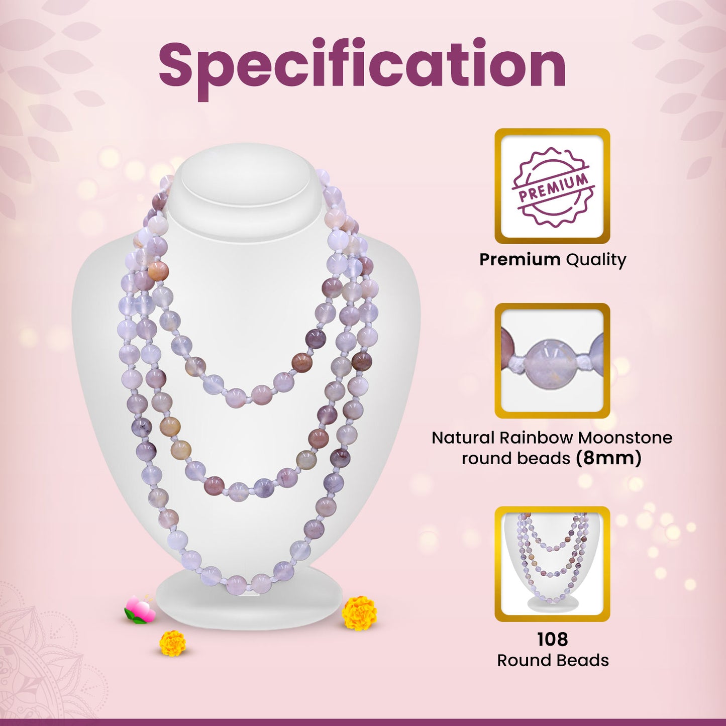 Healing Crystal Mala