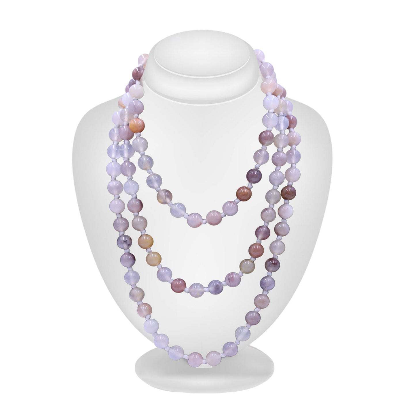 Beautiful Rainbow Moonstone Mala 