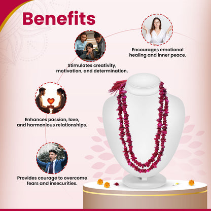 Original Rhodolite Garnet Chips Mala