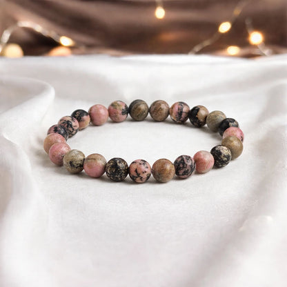 Rhodonite New Crystal Bracelet