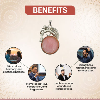 Rose Quartz Crystal Pendant