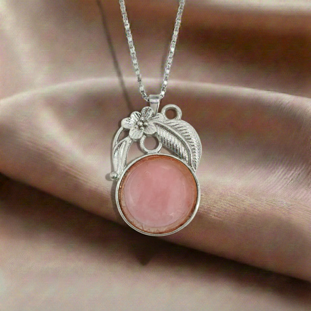 Rose Quartz Round Pendant