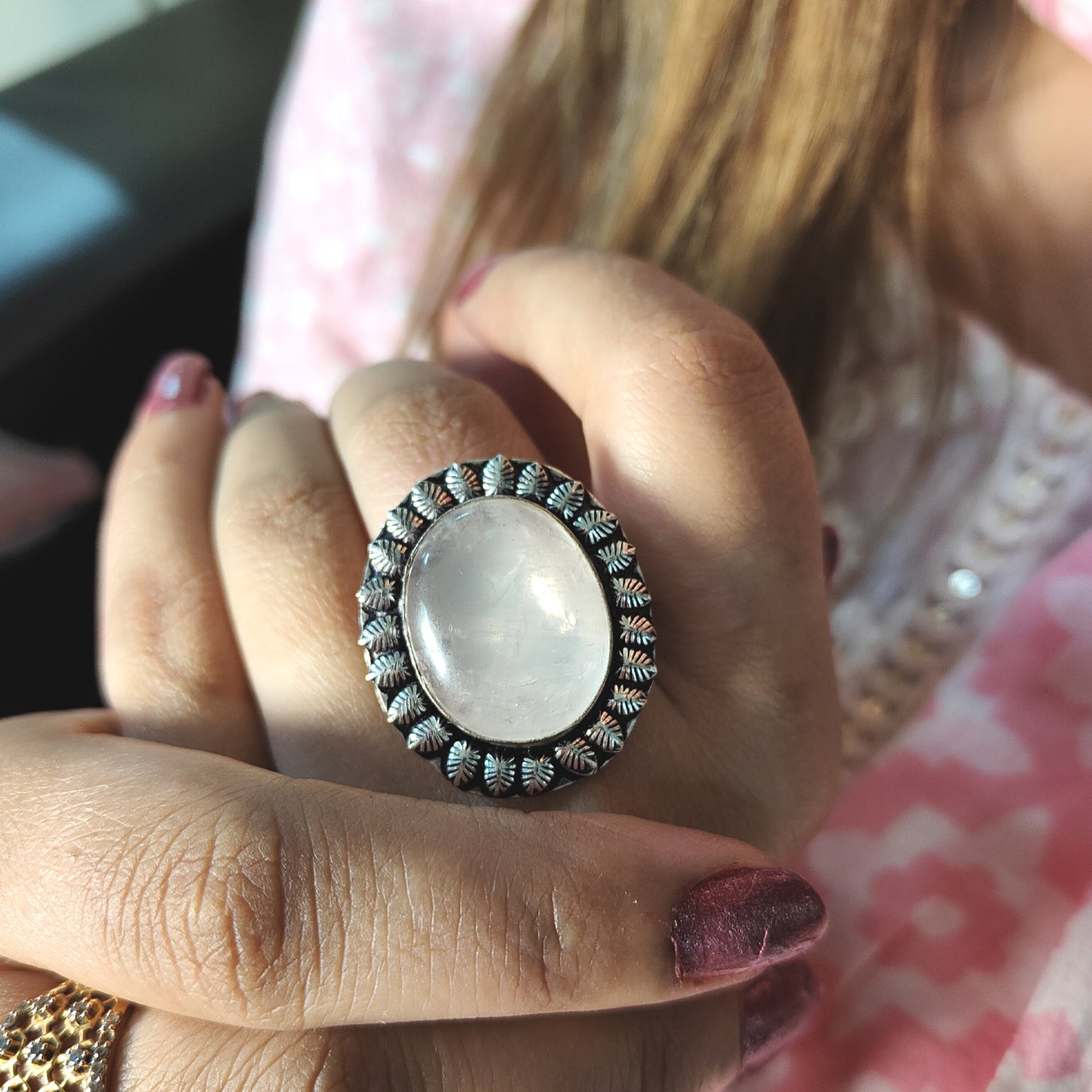 Rose Quartz Rings