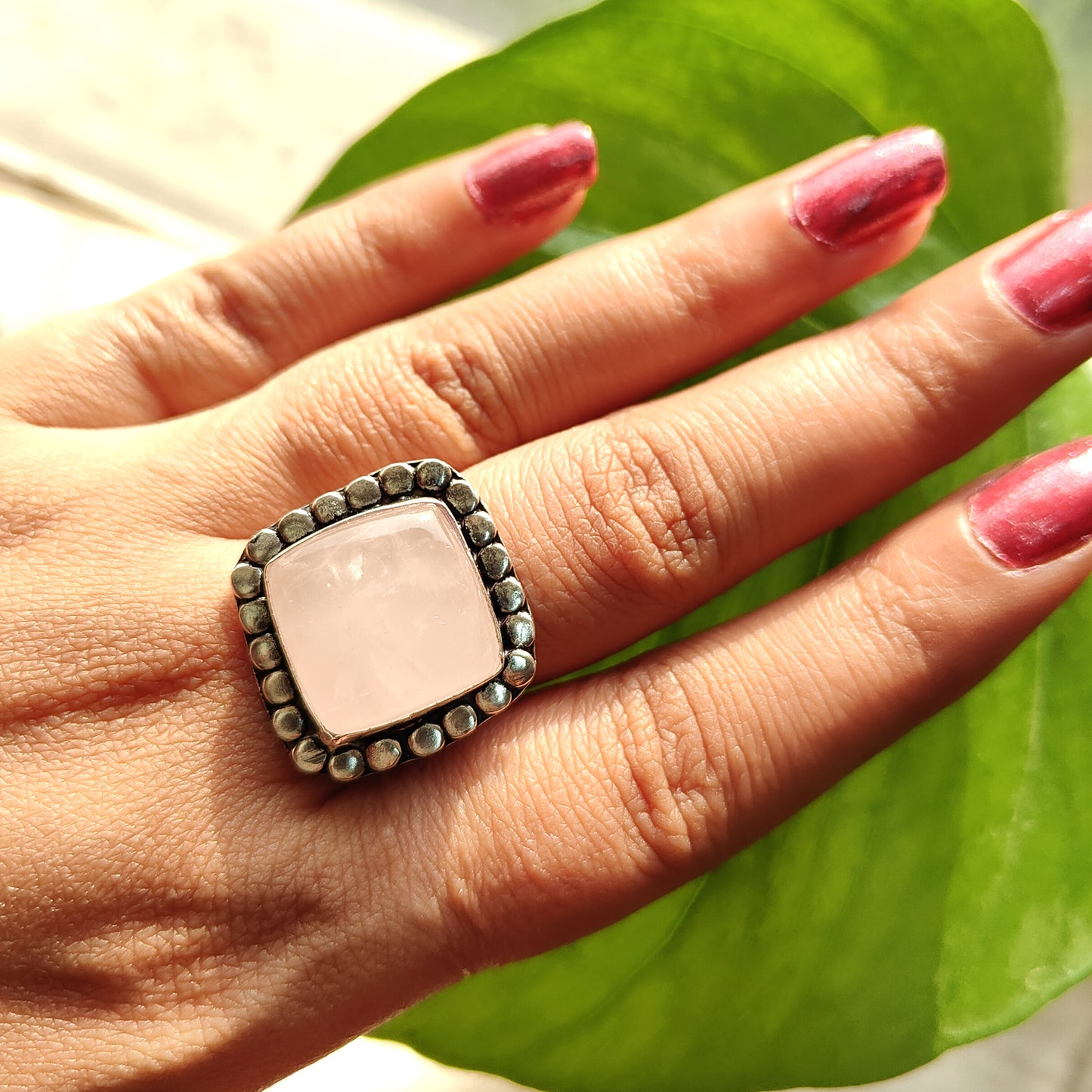 Rose Quartz Rings