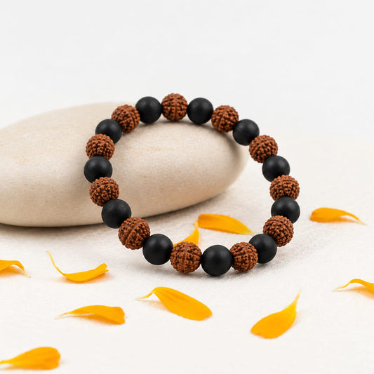 Rudraksha Karungali Bracelet