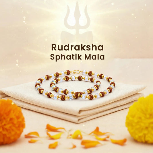 Rudraksha Sphatik Mala