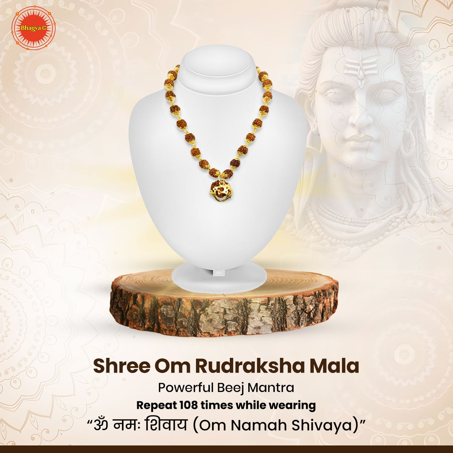 Shree Om Rudraksha Mala
