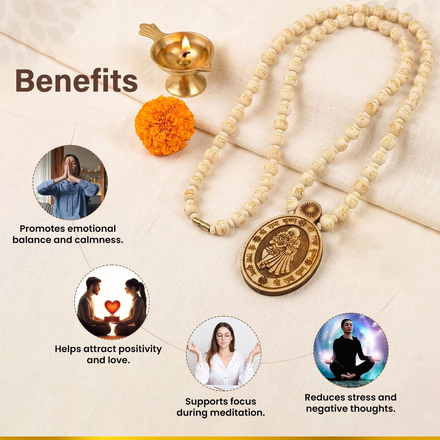 Shree Radha Krishna Tulsi Mala