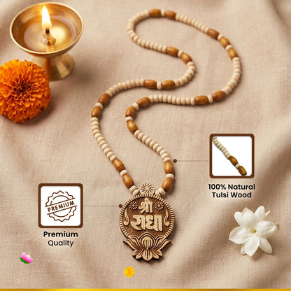 Shree Radha Tulsi Mala Pendant Blessing of Radha Rani