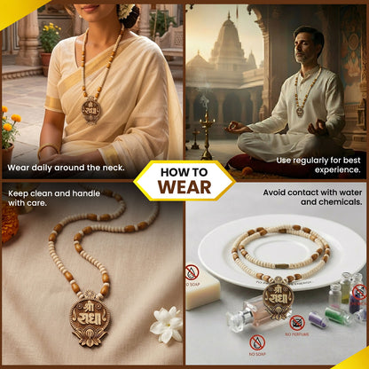 Shree Radha Tulsi Mala Pendant Blessing of Radha Rani