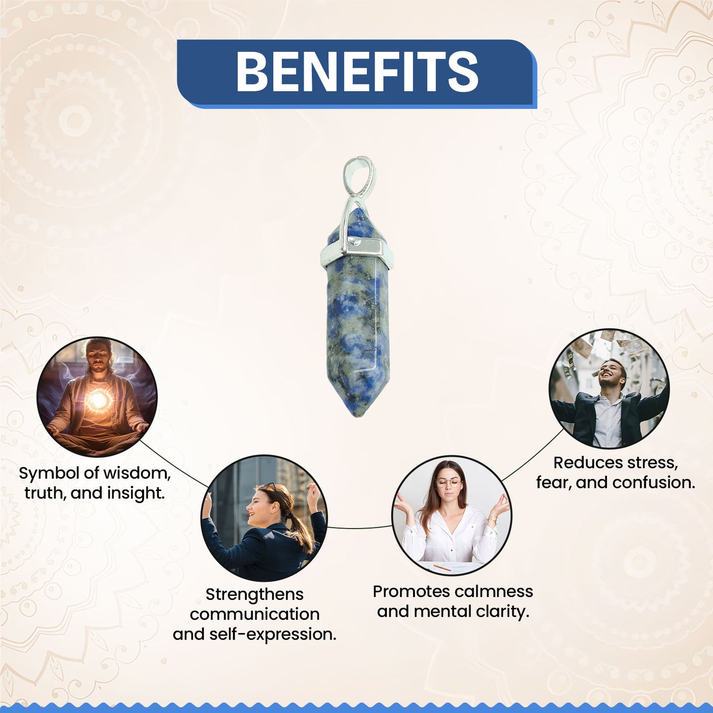 Communication Healing Pendant