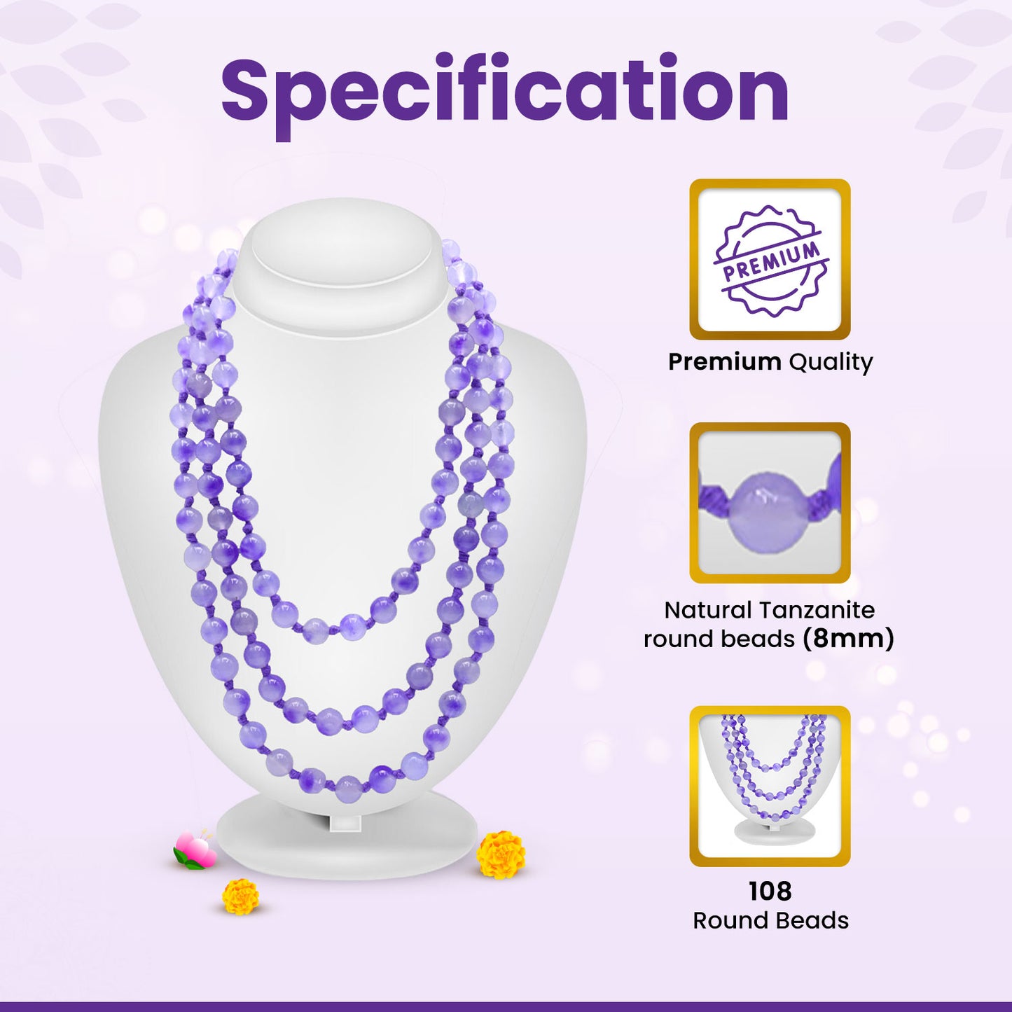 Healing Crystal Mala