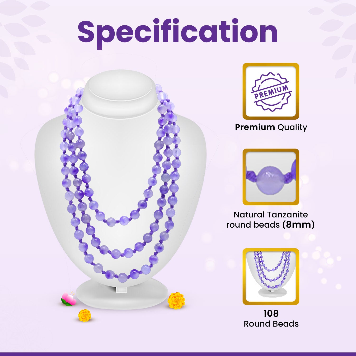 Healing Crystal Mala