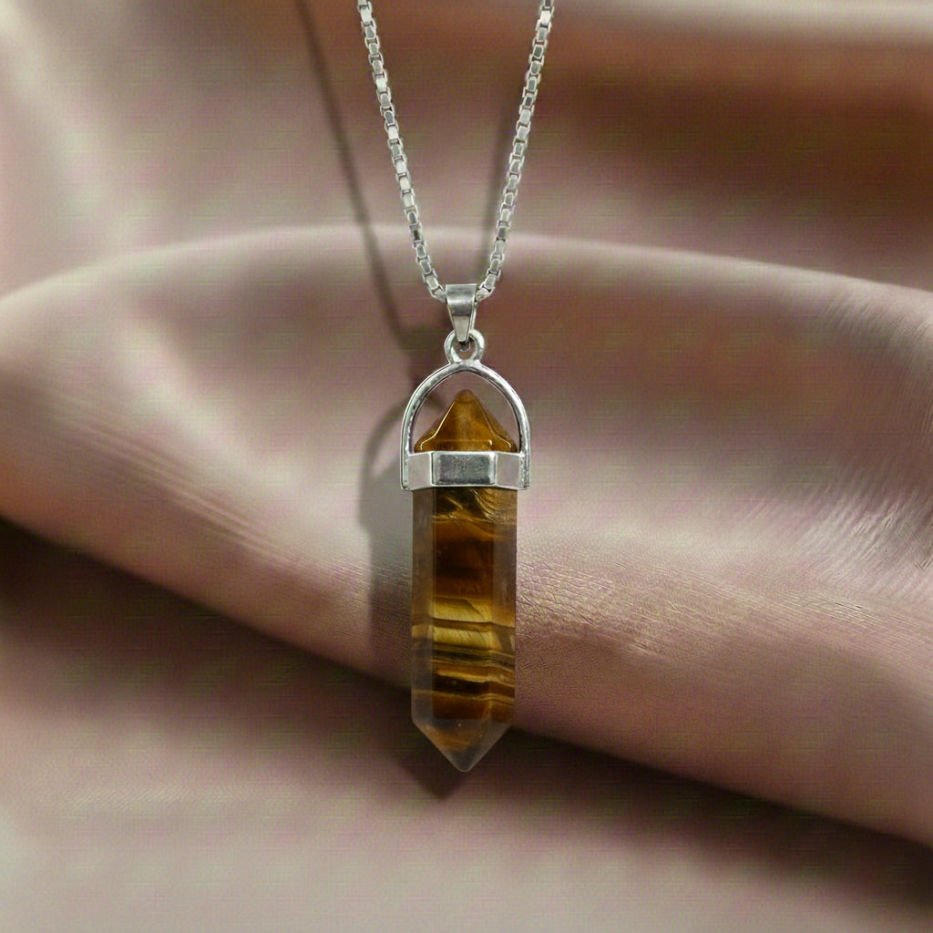 Tiger Eye Candle Crystal Pendant