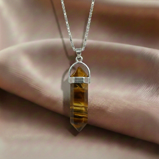 Tiger Eye Candle Crystal Pendant
