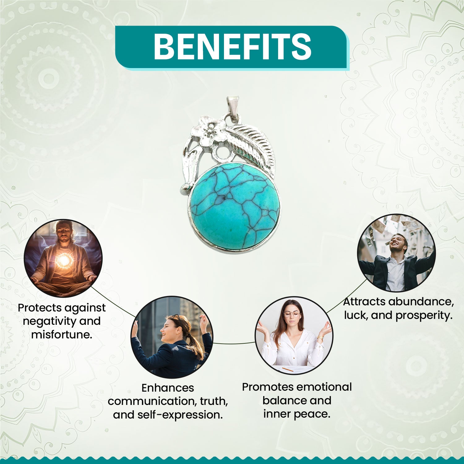 Firoza Stone Pendant