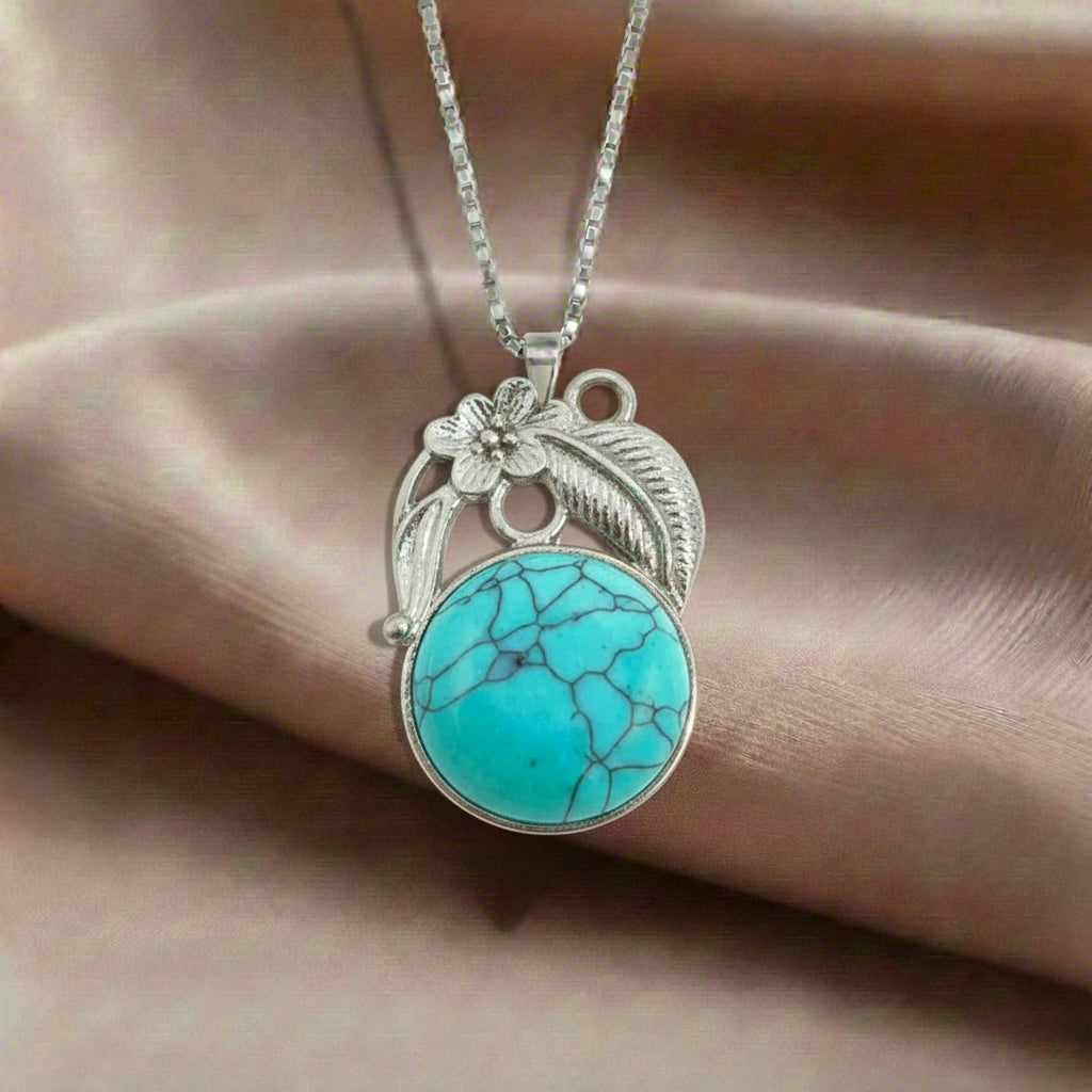 Turquoise Crystal Pendant