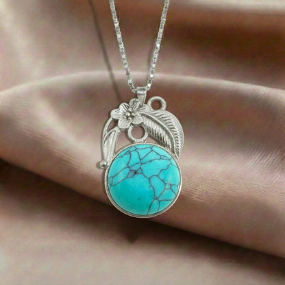 Turquoise Crystal Pendant