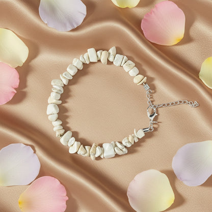 White Howlite Chips Bracelet