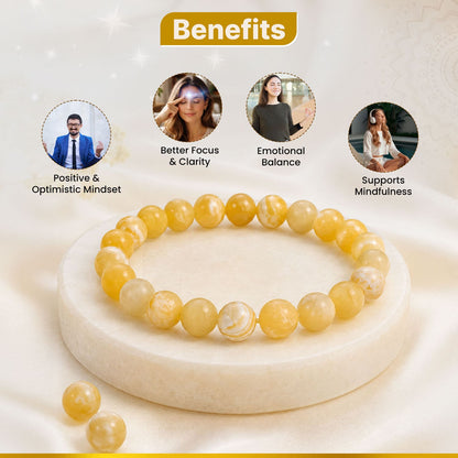 Yellow Calcite Crystal Bracelet