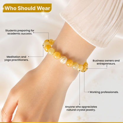 Yellow Calcite Crystal Bracelet