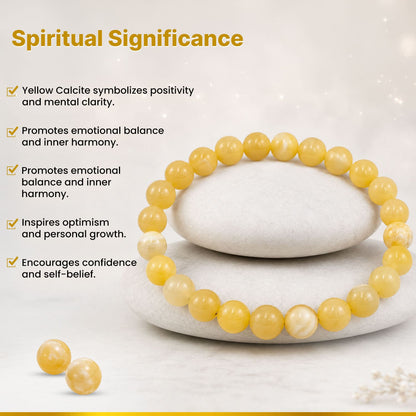 Yellow Calcite Crystal Bracelet