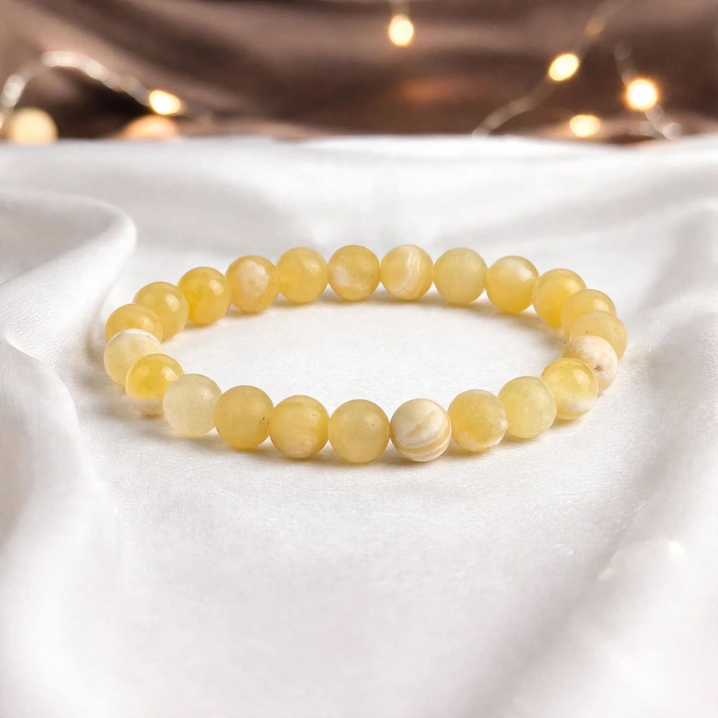 Yellow Calcite Crystal Bracelet