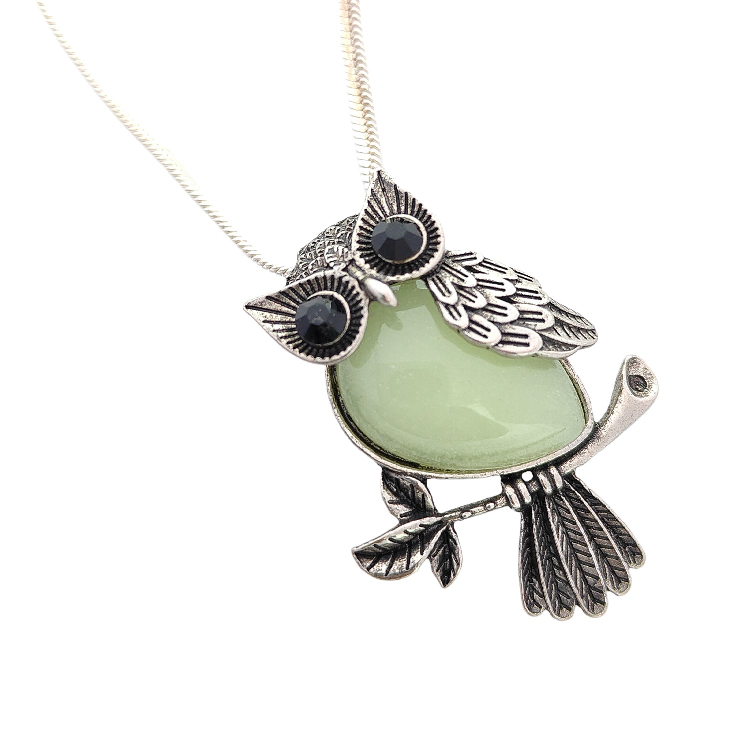 Crystal Owl Pendant