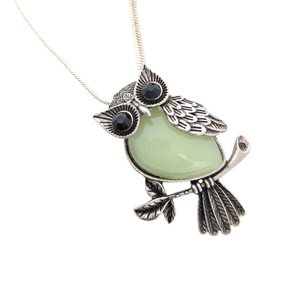 Crystal Owl Pendant