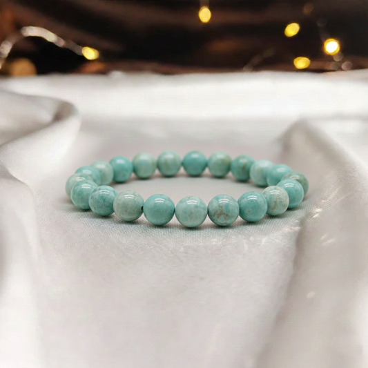 Amazonite  Bracelet For Mental Clarity-8mm